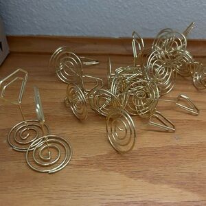 Gold Spiral Photo Holders